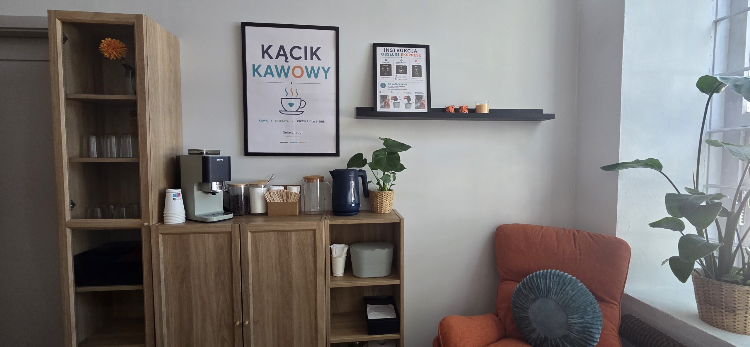 Kącik kawowy w Instytucie Rozwoju Umysłu